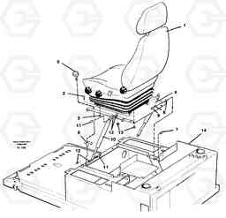 32603 Operator seat with fitting parts EC450 ?KERMAN ?KERMAN EC450 SER NO - 1781, Volvo Construction Equipment