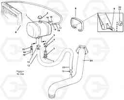 77643 Expansion tank with fitting parts EC450 ?KERMAN ?KERMAN EC450 SER NO - 1781, Volvo Construction Equipment