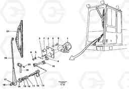 7970 Windscreen wiper, lower EC450 ?KERMAN ?KERMAN EC450 SER NO - 1781, Volvo Construction Equipment