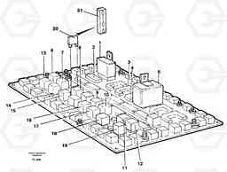 105369 Electrical distribution unit, relay EC450 ?KERMAN ?KERMAN EC450 SER NO - 1781, Volvo Construction Equipment