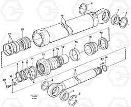 61785 Boom cylinder, backhoe boom 6.65m, handling boom 8.6m EC450 ?KERMAN ?KERMAN EC450 SER NO - 1781, Volvo Construction Equipment