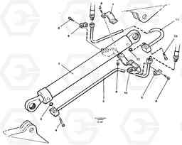 33690 Cylinder hydraulics, handling dipper arm 4.37m EC450 ?KERMAN ?KERMAN EC450 SER NO - 1781, Volvo Construction Equipment