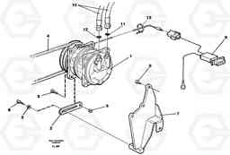 32615 Compressor with fitting parts, cooling agent R134a EC450 ?KERMAN ?KERMAN EC450 SER NO - 1781, Volvo Construction Equipment