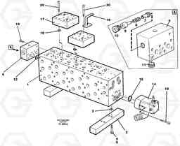 33296 Main valve assembly, assembly block EC450 ?KERMAN ?KERMAN EC450 SER NO - 1781, Volvo Construction Equipment