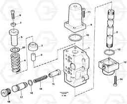 4416 Four-way valve, boom secondary EC450 ?KERMAN ?KERMAN EC450 SER NO - 1781, Volvo Construction Equipment