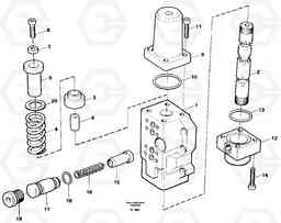 4429 Four-way valve, bucket secondary EC450 ?KERMAN ?KERMAN EC450 SER NO - 1781, Volvo Construction Equipment