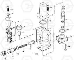 4435 Four-way valve, dipper secondary EC450 ?KERMAN ?KERMAN EC450 SER NO - 1781, Volvo Construction Equipment