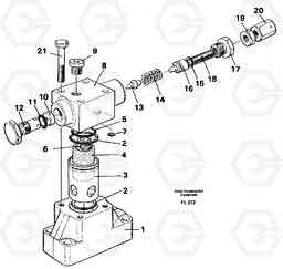 36547 Pressure limiting valve, slewing EC450 ?KERMAN ?KERMAN EC450 SER NO - 1781, Volvo Construction Equipment