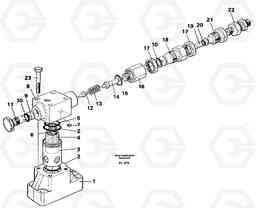 36550 Pressure limiting valve, slewing EC450 ?KERMAN ?KERMAN EC450 SER NO - 1781, Volvo Construction Equipment