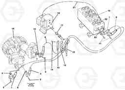 35563 Hydraulic system, feed line EC450 ?KERMAN ?KERMAN EC450 SER NO - 1781, Volvo Construction Equipment