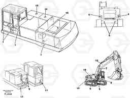 27115 Sign plates and transfer,outer location EC450 ?KERMAN ?KERMAN EC450 SER NO - 1781, Volvo Construction Equipment