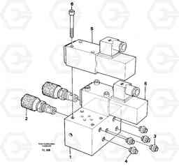 33344 Control block for end position damp EC450 ?KERMAN ?KERMAN EC450 SER NO - 1781, Volvo Construction Equipment