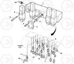 33343 Control valve block EC450 ?KERMAN ?KERMAN EC450 SER NO - 1781, Volvo Construction Equipment