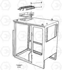 27113 Grille over roof Window EC450 ?KERMAN ?KERMAN EC450 SER NO - 1781, Volvo Construction Equipment