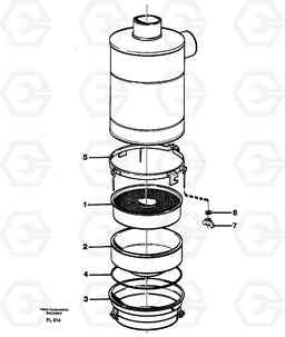 83526 Air filter. EC450 ?KERMAN ?KERMAN EC450 SER NO - 1781, Volvo Construction Equipment