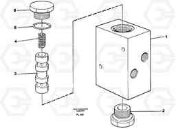 33710 Valve, travel brake EC450 ?KERMAN ?KERMAN EC450 SER NO - 1781, Volvo Construction Equipment