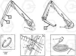 105706 Magnet equipment Ohio, electric installation on handling boom and arm EC450 ?KERMAN ?KERMAN EC450 SER NO - 1781, Volvo Construction Equipment