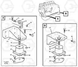 26454 Engine mounting EC450 ?KERMAN ?KERMAN EC450 SER NO - 1781, Volvo Construction Equipment