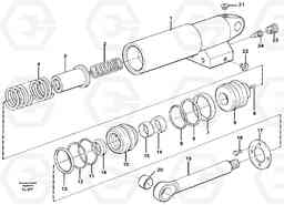 66244 Hydraulic cylinder EC450 ?KERMAN ?KERMAN EC450 SER NO - 1781, Volvo Construction Equipment