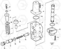 58658 Four-way valve, dipper secondary EC650 ?KERMAN ?KERMAN EC650 SER NO - 538, Volvo Construction Equipment