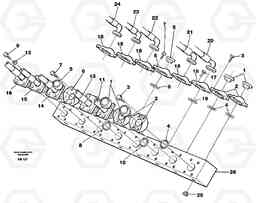 31269 Conneection block with hoses EC650 ?KERMAN ?KERMAN EC650 SER NO - 538, Volvo Construction Equipment