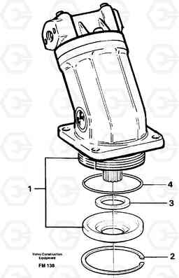 33707 Hydraulic motor, slew gear box EC650 ?KERMAN ?KERMAN EC650 SER NO - 538, Volvo Construction Equipment