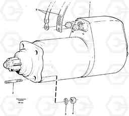 26148 Starter motor, mounting EC650 ?KERMAN ?KERMAN EC650 SER NO - 538, Volvo Construction Equipment