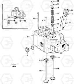 31274 Cylinder head. EC650 ?KERMAN ?KERMAN EC650 SER NO - 538, Volvo Construction Equipment