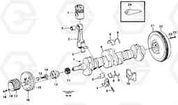 31277 Crankshaft and related parts EC650 ?KERMAN ?KERMAN EC650 SER NO - 538, Volvo Construction Equipment