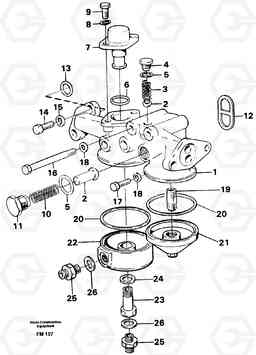 60347 Oil filter housing EC650 ?KERMAN ?KERMAN EC650 SER NO - 538, Volvo Construction Equipment