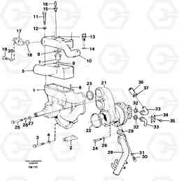 94040 Thermostat housing EC650 ?KERMAN ?KERMAN EC650 SER NO - 538, Volvo Construction Equipment