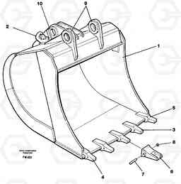 26156 Backhoe bucket EC650 ?KERMAN ?KERMAN EC650 SER NO - 538, Volvo Construction Equipment