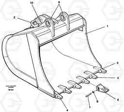 26157 Backhoe bucket, Me EC650 ?KERMAN ?KERMAN EC650 SER NO - 538, Volvo Construction Equipment
