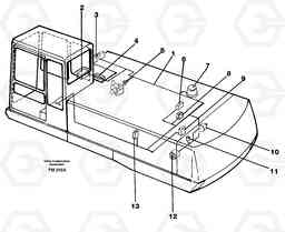 31411 Cable harness, upper section EC650 ?KERMAN ?KERMAN EC650 SER NO - 538, Volvo Construction Equipment