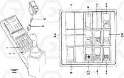 33410 Rocker switch panel EC650 ?KERMAN ?KERMAN EC650 SER NO - 538, Volvo Construction Equipment