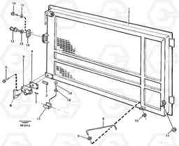 33447 Door at hydraulic oil cooler EC650 ?KERMAN ?KERMAN EC650 SER NO - 538, Volvo Construction Equipment