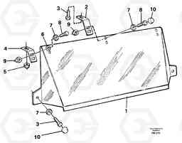 26196 Sun visor, outer EC650 ?KERMAN ?KERMAN EC650 SER NO - 538, Volvo Construction Equipment
