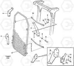 1595 Windscreen protection on protection over cab EC650 ?KERMAN ?KERMAN EC650 SER NO - 538, Volvo Construction Equipment