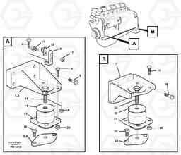 34202 Engine mounting EC650 ?KERMAN ?KERMAN EC650 SER NO - 538, Volvo Construction Equipment