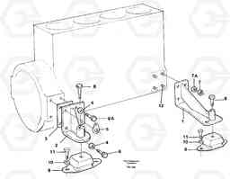 6482 Engine mounting EC150C ?KERMAN ?KERMAN EC150C SER NO - 253, Volvo Construction Equipment