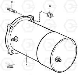 30857 Starter motor, mounting EC150C ?KERMAN ?KERMAN EC150C SER NO - 253, Volvo Construction Equipment