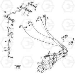 42146 Fuel lines, injectors EC150C ?KERMAN ?KERMAN EC150C SER NO - 253, Volvo Construction Equipment