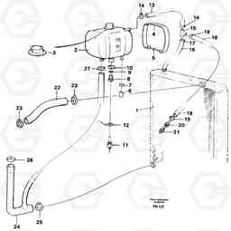 78116 Cooling system EC150C ?KERMAN ?KERMAN EC150C SER NO - 253, Volvo Construction Equipment