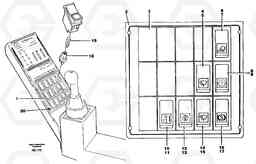 62157 Rocker switch panel EC150C ?KERMAN ?KERMAN EC150C SER NO - 253, Volvo Construction Equipment