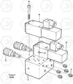 7945 Control block for end position damp EC150C ?KERMAN ?KERMAN EC150C SER NO - 253, Volvo Construction Equipment