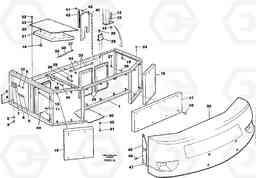 8661 Support, cover plates, rear EC150C ?KERMAN ?KERMAN EC150C SER NO - 253, Volvo Construction Equipment