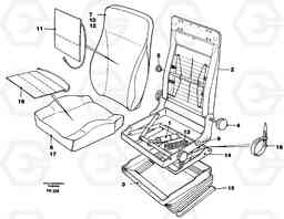 34636 Operator's seat Be-ge EC150C ?KERMAN ?KERMAN EC150C SER NO - 253, Volvo Construction Equipment