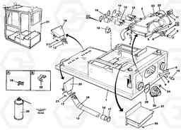 85893 Cab heater with fitting parts EC150C ?KERMAN ?KERMAN EC150C SER NO - 253, Volvo Construction Equipment