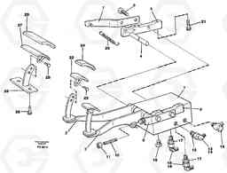 8646 Pedal valve with foot rest EC150C ?KERMAN ?KERMAN EC150C SER NO - 253, Volvo Construction Equipment