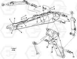 6714 Adjustable boom incl. lubricant pipes EC150C ?KERMAN ?KERMAN EC150C SER NO - 253, Volvo Construction Equipment